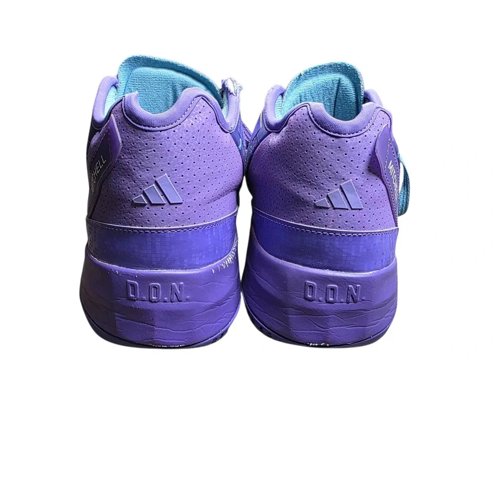 Adidas DON Issue 4 Basketball Shoes Purple Blue Throwback Utah Jazz Mens 14